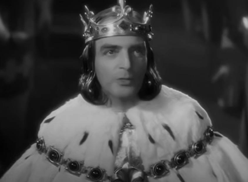 A visually captivating still taken from a pivotal moment in the film The Crusades (1935)