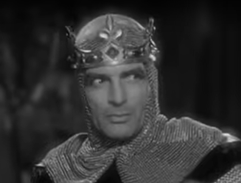 A visually captivating still taken from a pivotal moment in the film The Crusades (1935)