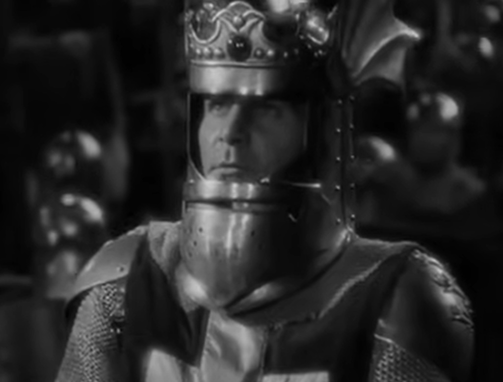A visually captivating still taken from a pivotal moment in the film The Crusades (1935)