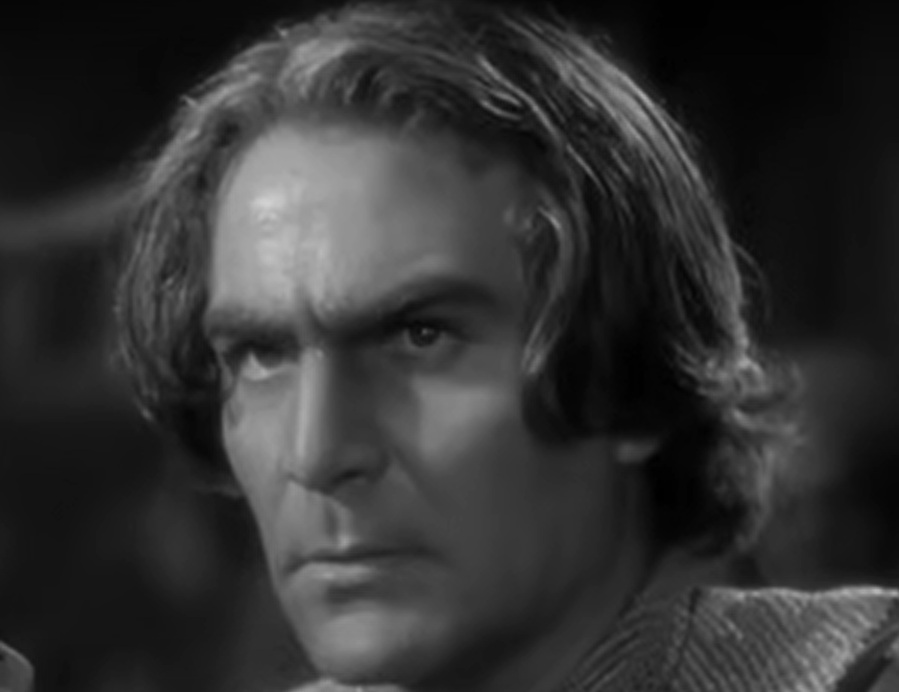 A visually captivating still taken from a pivotal moment in the film The Crusades (1935)