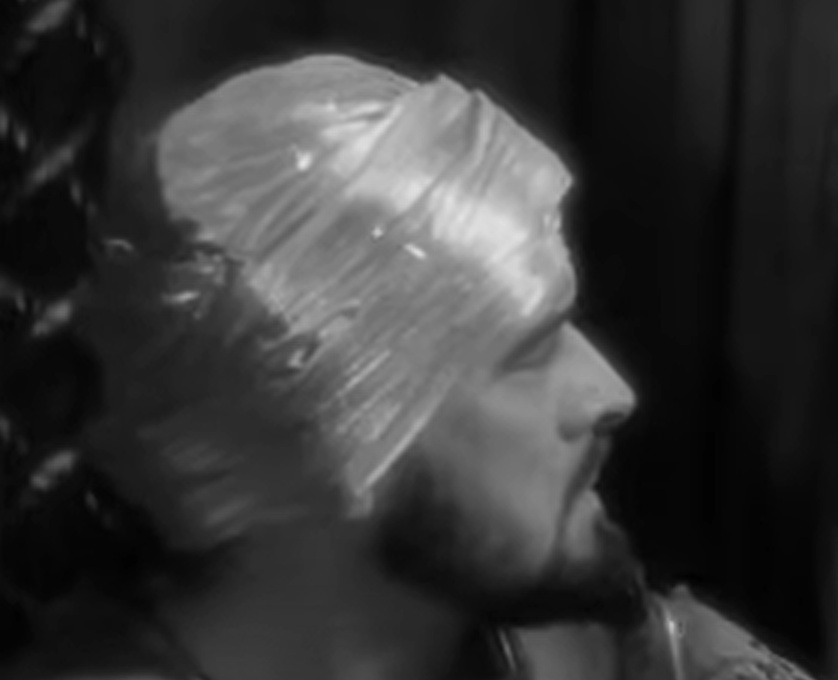 A visually captivating still taken from a pivotal moment in the film The Crusades (1935)
