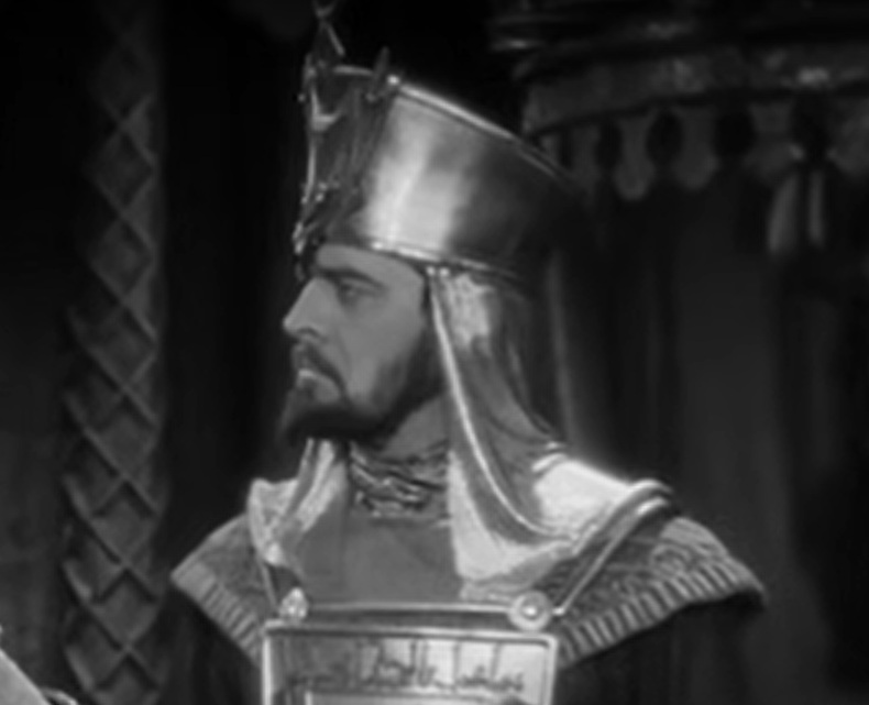 A visually captivating still taken from a pivotal moment in the film The Crusades (1935)