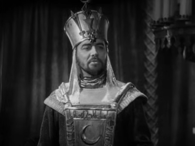 A visually captivating still taken from a pivotal moment in the film The Crusades (1935)