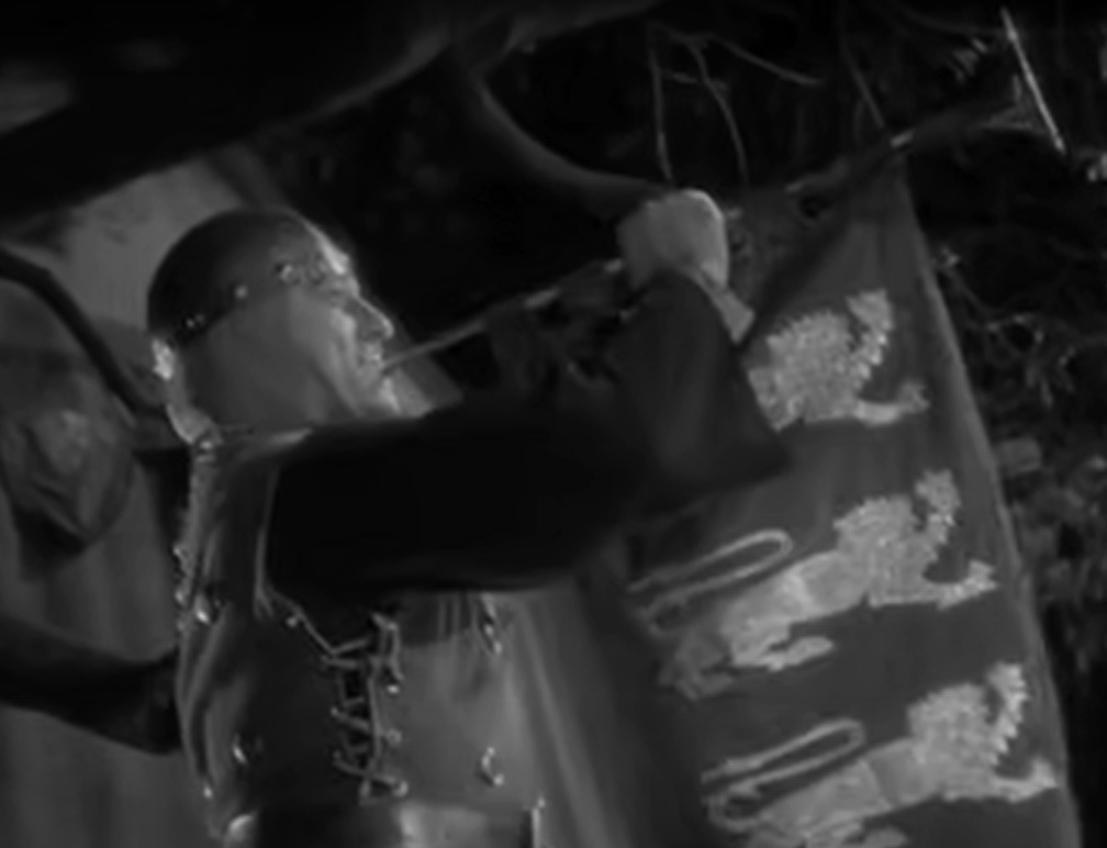 A visually captivating still taken from a pivotal moment in the film The Crusades (1935)