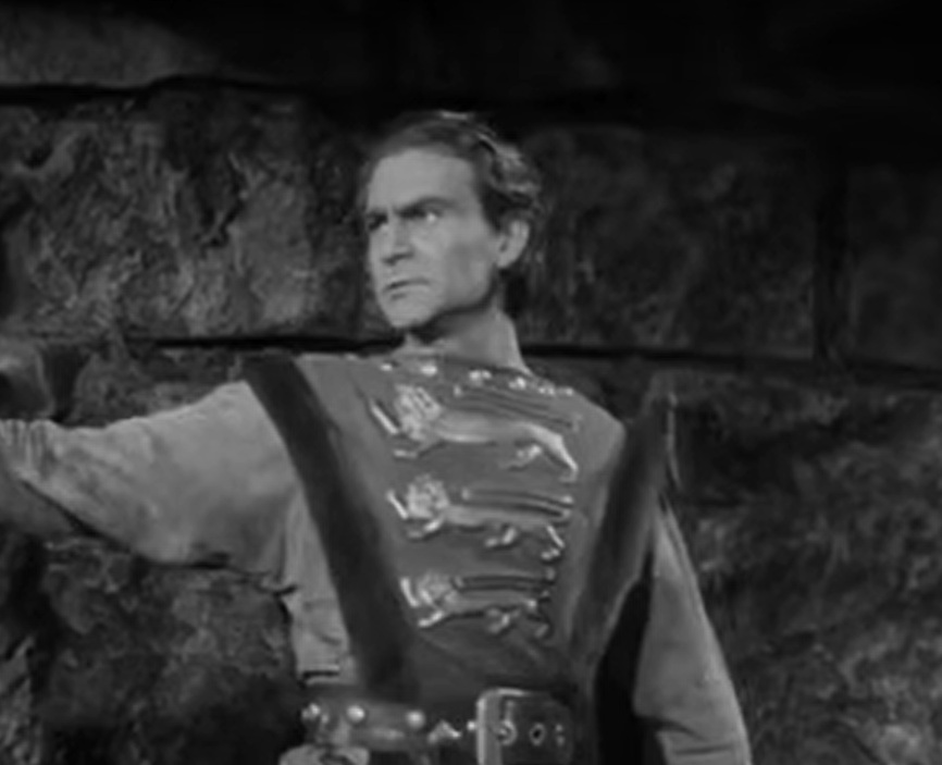 A visually captivating still taken from a pivotal moment in the film The Crusades (1935)