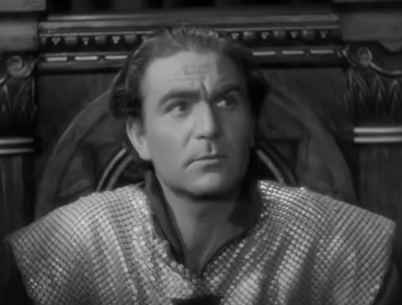 A visually captivating still taken from a pivotal moment in the film The Crusades (1935)