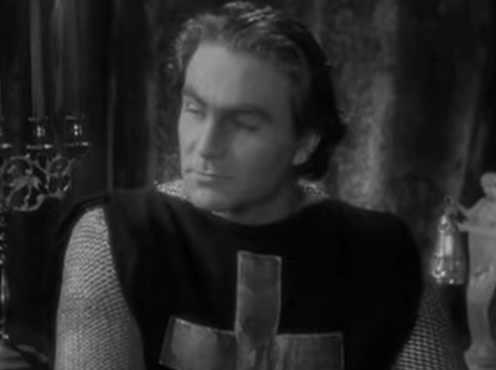 A visually captivating still taken from a pivotal moment in the film The Crusades (1935)