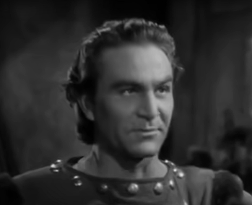 A visually captivating still taken from a pivotal moment in the film The Crusades (1935)