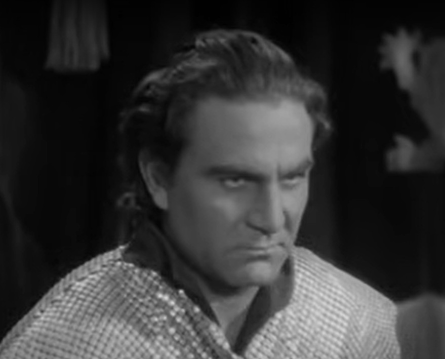 A visually captivating still taken from a pivotal moment in the film The Crusades (1935)