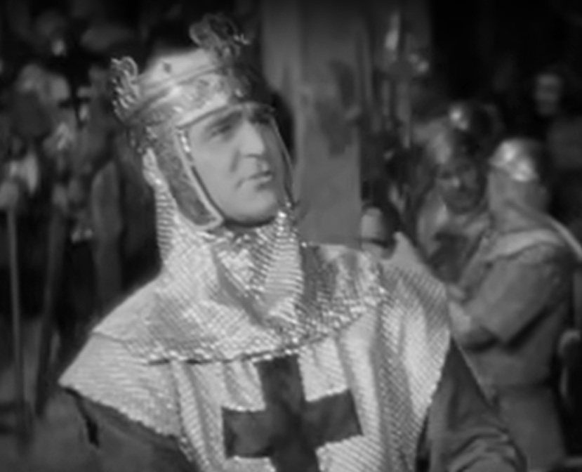 A visually captivating still taken from a pivotal moment in the film The Crusades (1935)