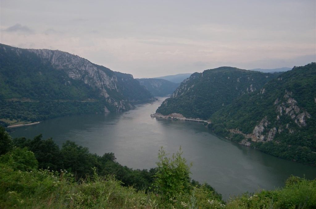 Danube at the narrowest point of the Iron Gates