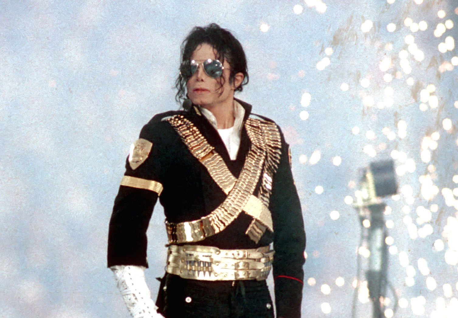 Michael Jackson performs during halftime