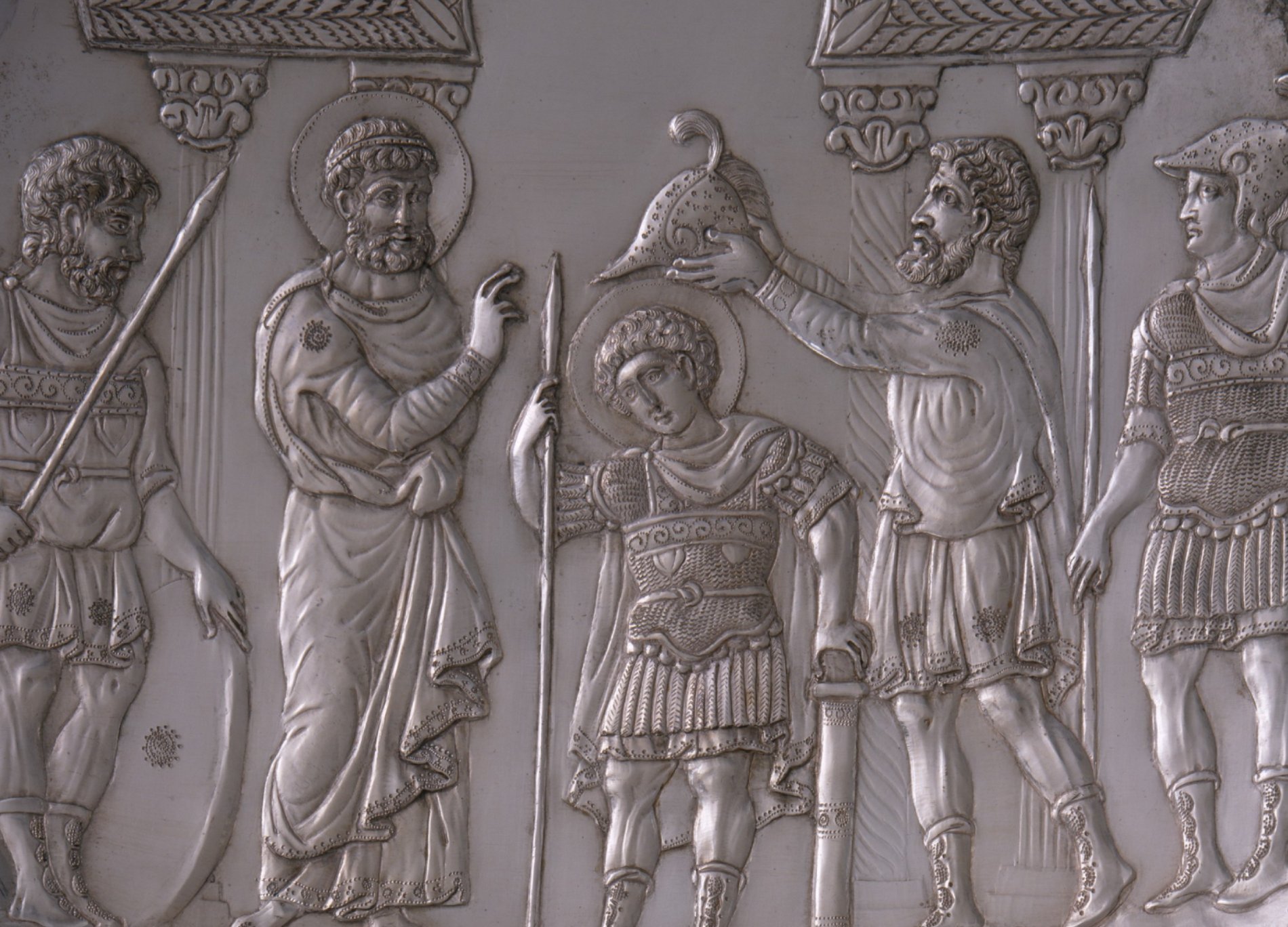 Plate with the Arming of David