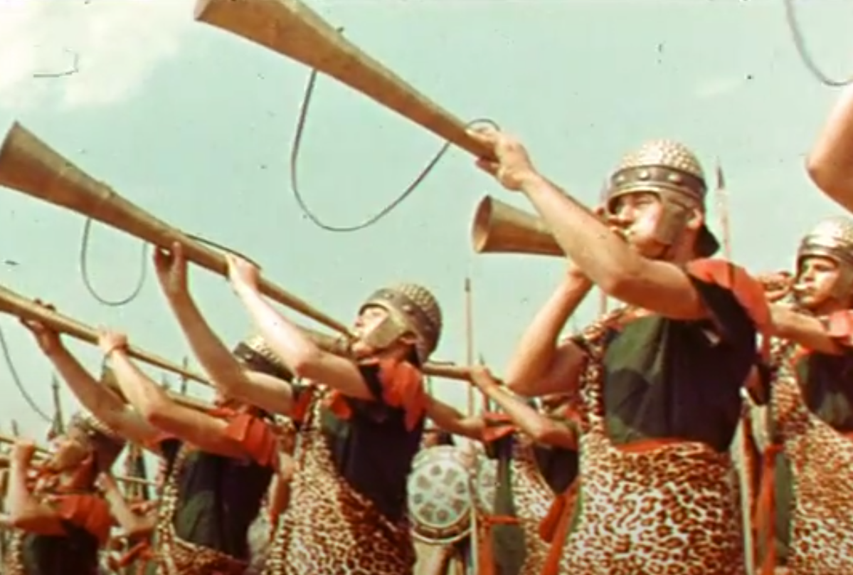 A screenshot of the movie The Last Roman