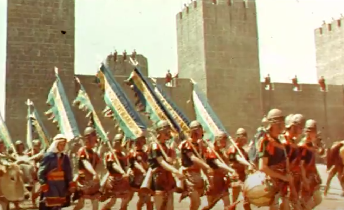 A screenshot of the movie The Last Roman