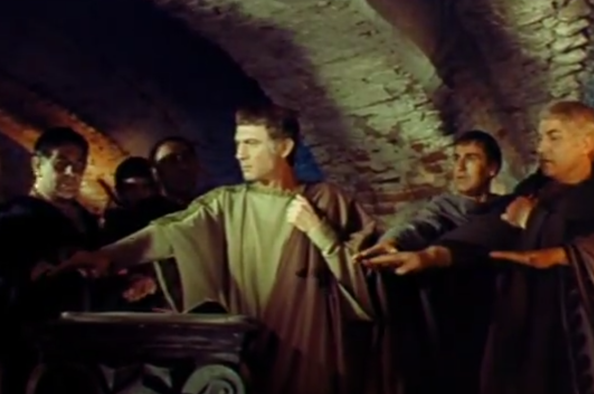 A screenshot of the movie The Last Roman