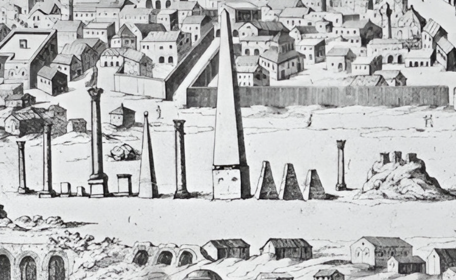 The Hippodrome of Constantinople in a drawing