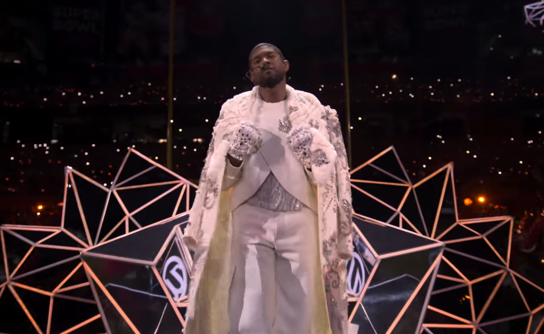 Screenshot from the Super Bowl LVIII