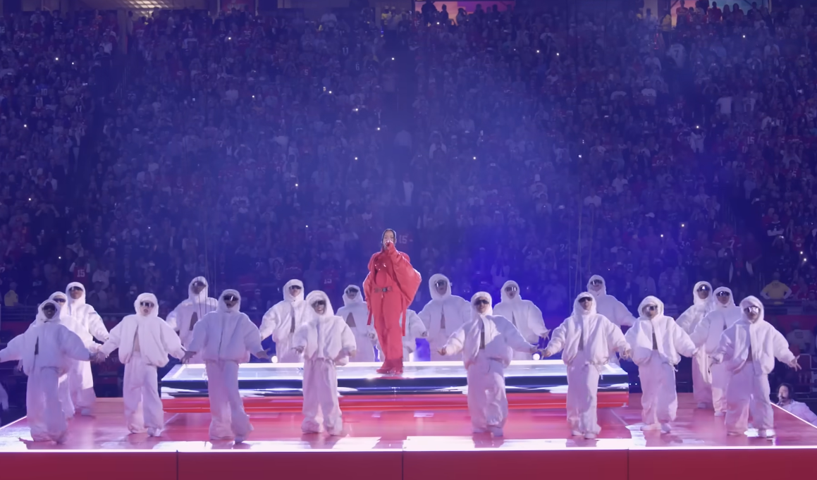 Screenshot from the Super Bowl LVII