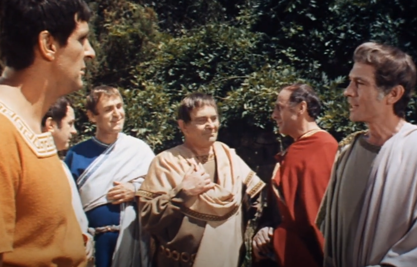 A screenshot of the movie The Last Roman