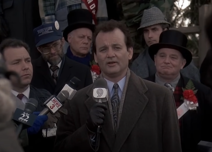 Screenshot of the movie Groundhog Day