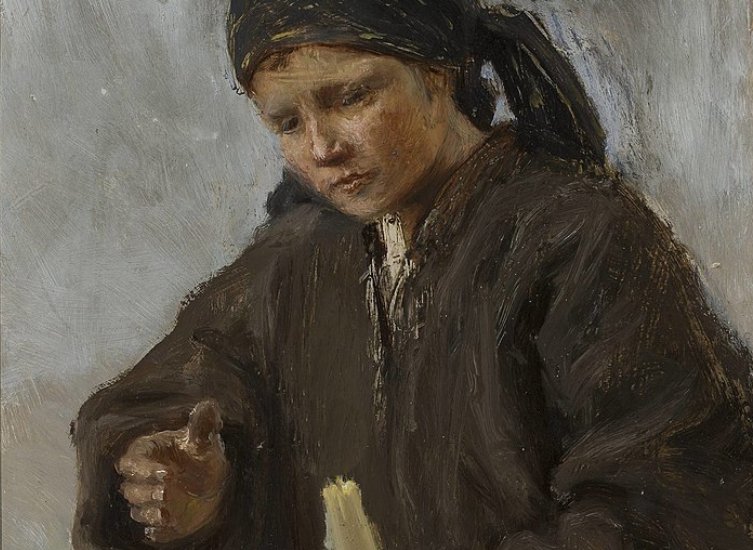 For The Candlemas - girl holding a candle