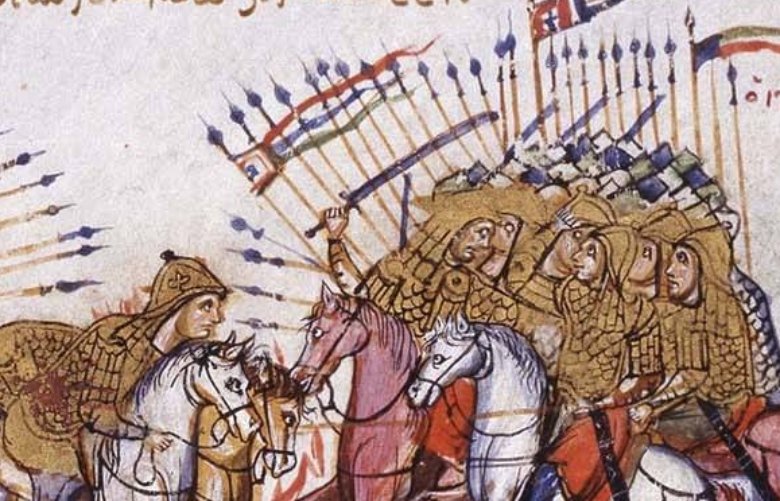 Clash between Byzantines and Arabs at the Battle of Lalakaon