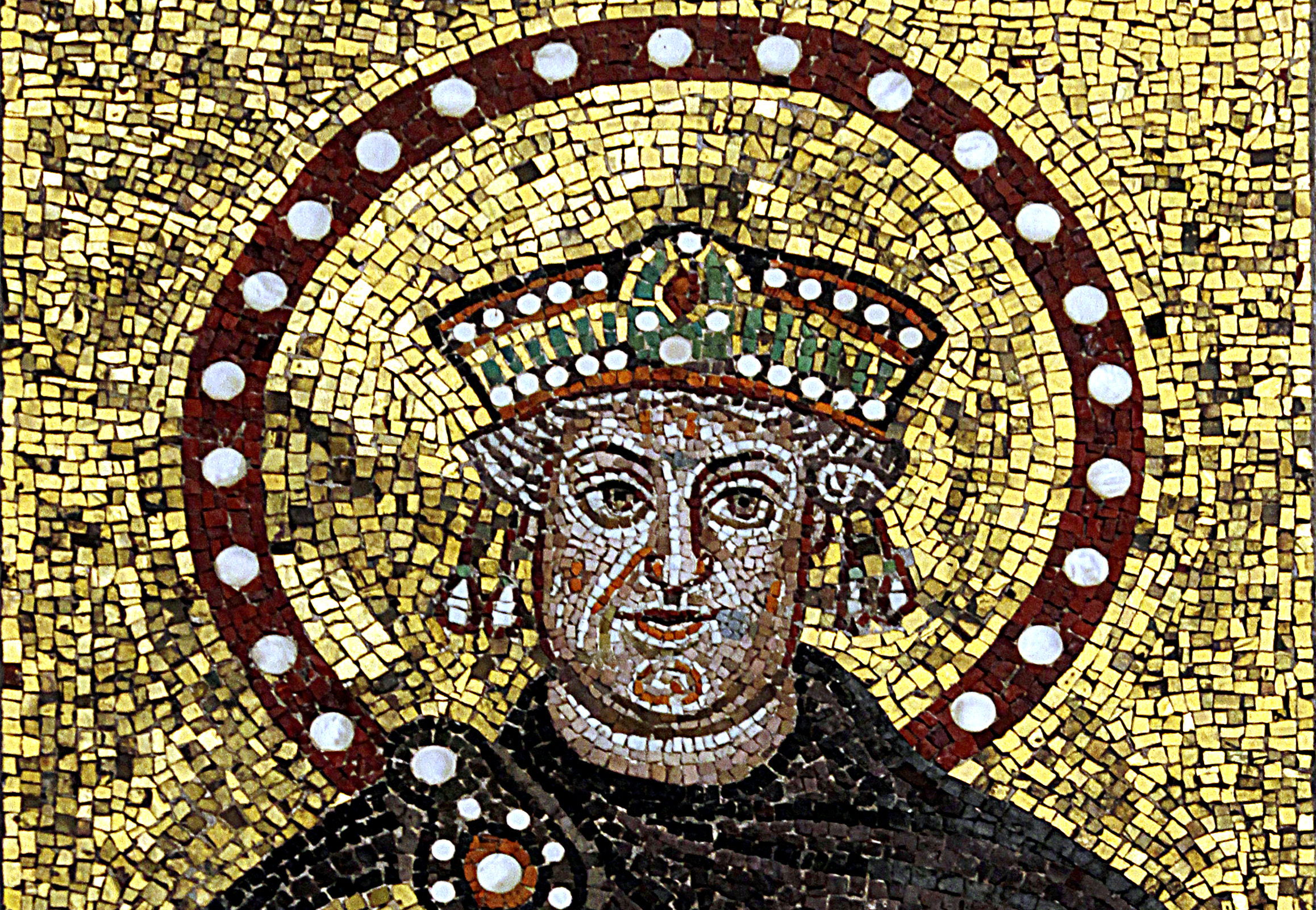 Mosaic Of Justinian I located in Sant'apoilinare Nuovo - Ravenna 2016