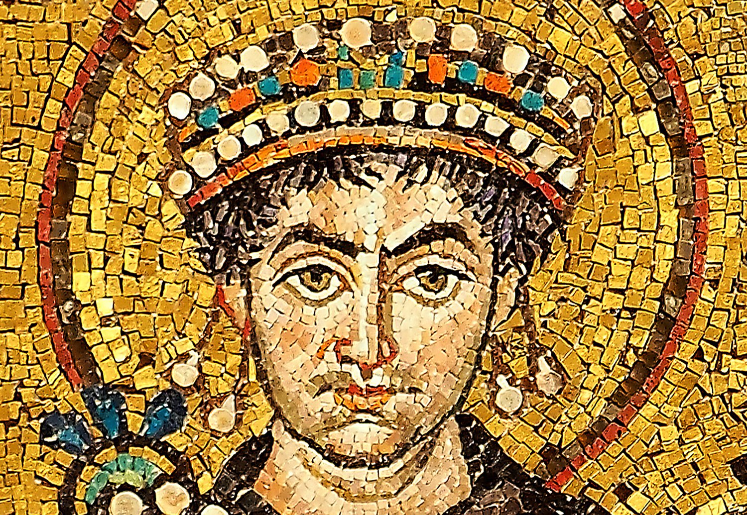 Mosaic of Justinianus I - Basilica San Vitale (Ravenna)