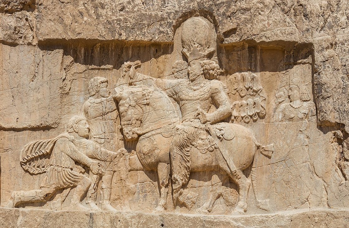 Relief of triumph of Shapur I over Valerian at Naqsh-e Rostam