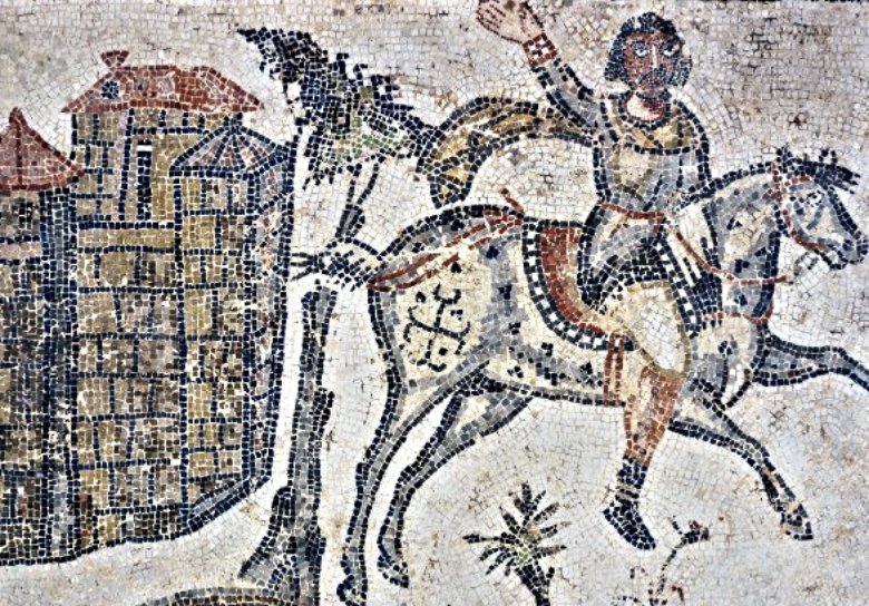 Mosaic pavement of a Vandal or late Roman