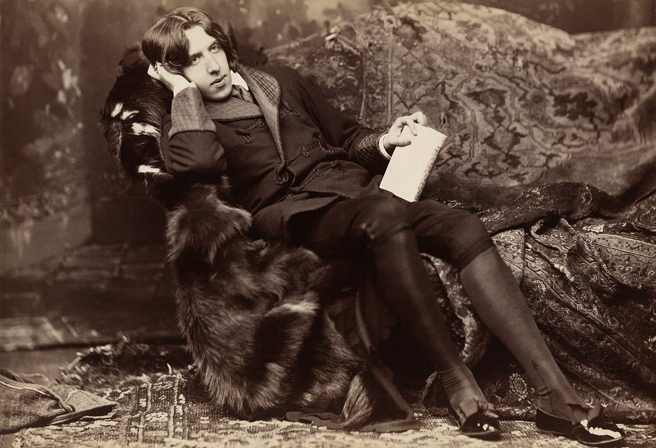 Oscar Wilde, photographic print on card mount