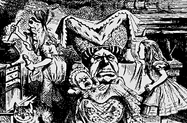 John Tenniel's illustration of the Duchess from Alice's Adventures in Wonderland