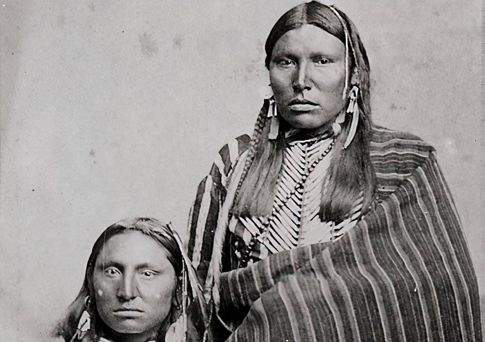 Comanche warriors, circa 1867-1874.