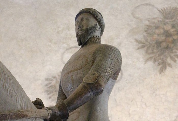 Bernabò Visconti on horseback