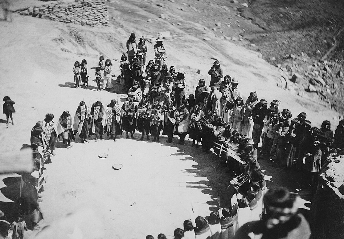 Hopi Women's Dance, Oraibi, Arizona, 1879
