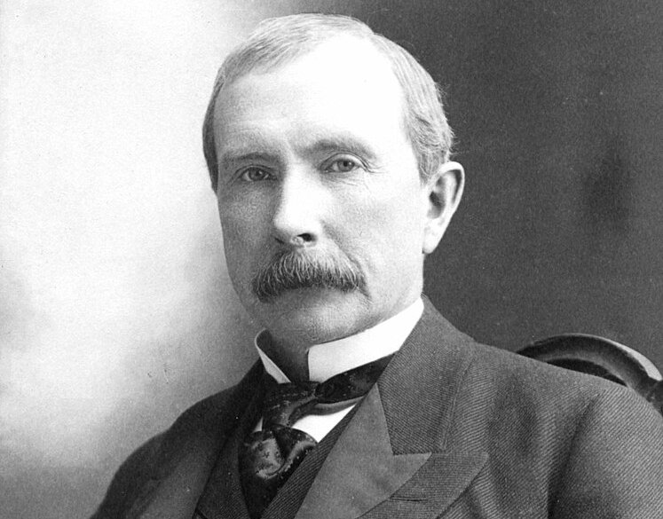 56-year-old John D. Rockefeller.