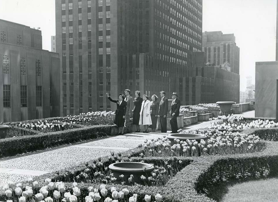 Rockefeller Center Garden, NY, USA
