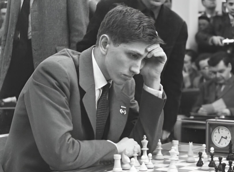 Bobby Fischer during a match