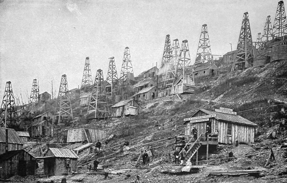 A Typical Oil Farm of the Early Days