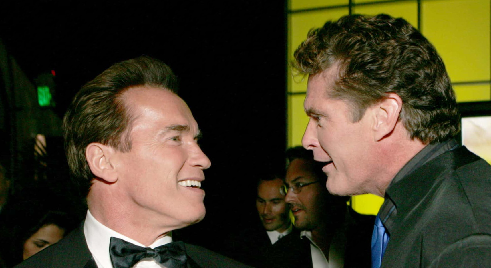 Arnold Schwarzenegger and David Hasselhoff