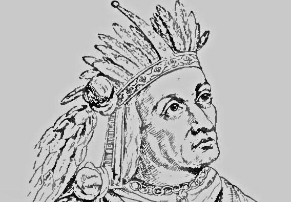 Portrait of Inca leader Atahualpa