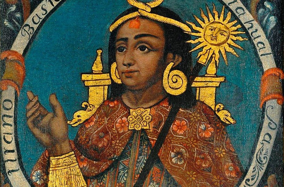 Portrait of Atahualpa - oil on canvas