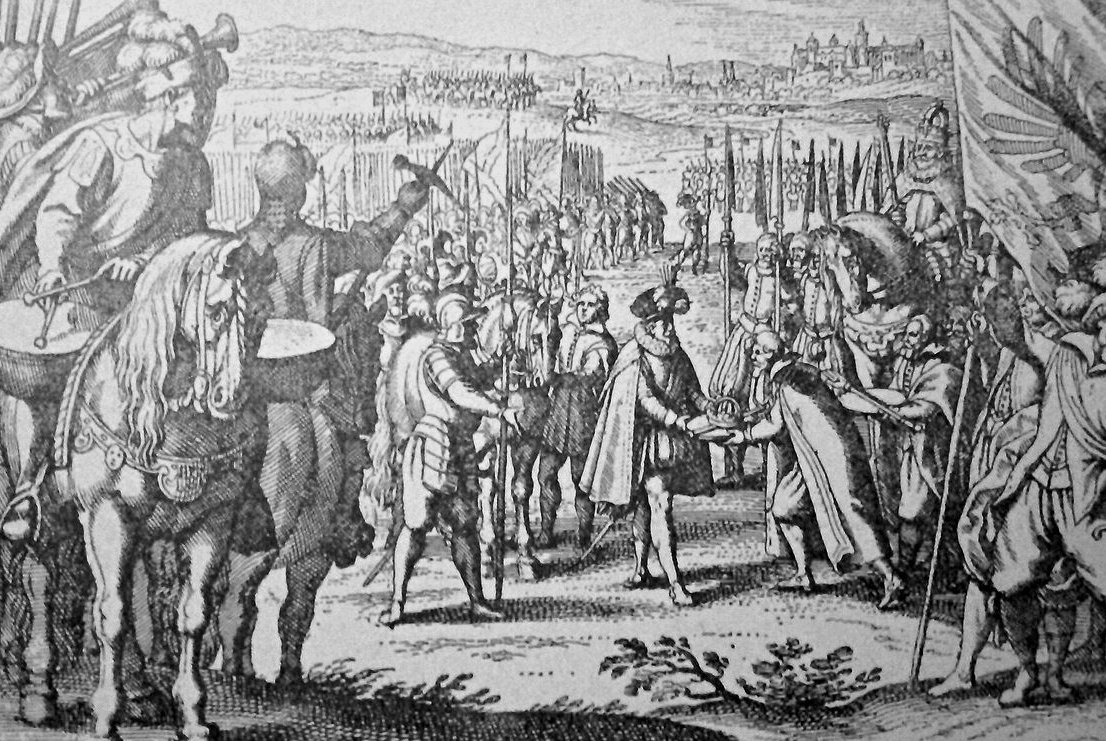 The meeting of Emperor Rudolph II and his brother, Archduke Matthias