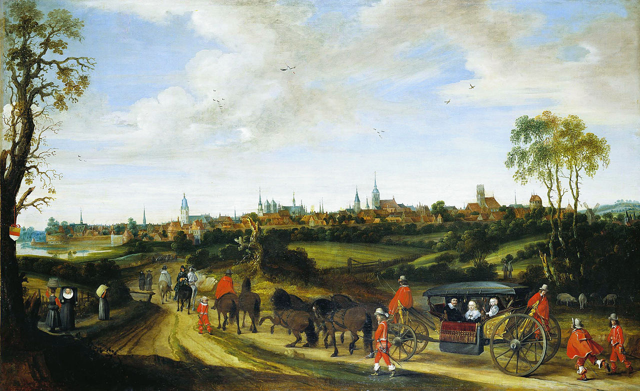 Dutch envoy Adriaan Pauw enters Münster around 1646