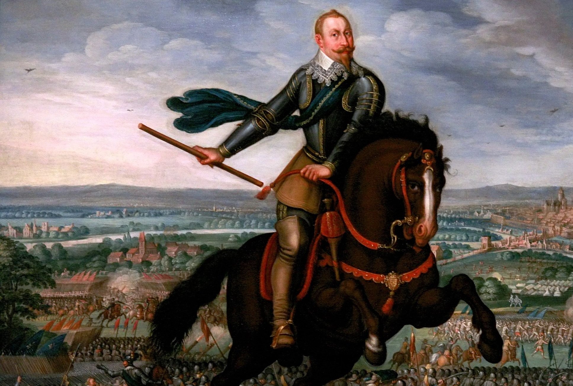 Gustavus Adolphus of Sweden at the Battle of Breitenfeld