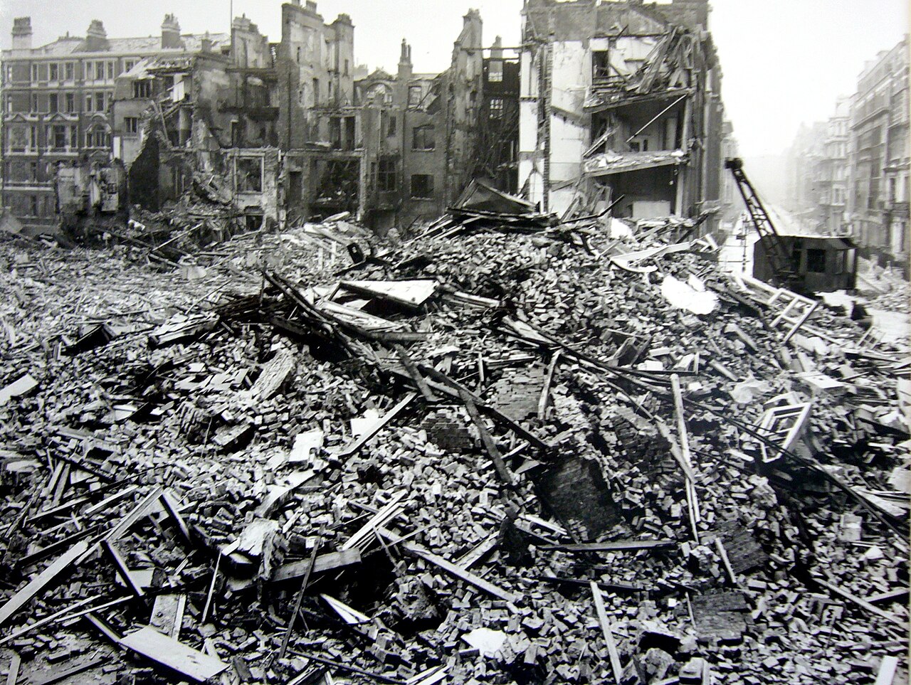 Hallam Street Blitz Bomb Damage