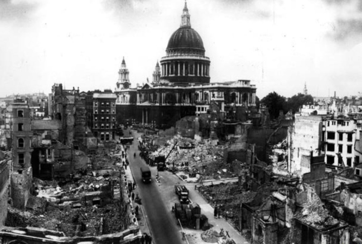 St. Paul Cathedral after the Blitz