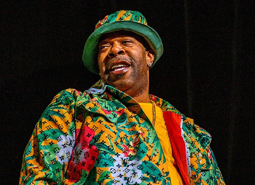 Busta Rhymes performing in front of a sold out audience - 2022