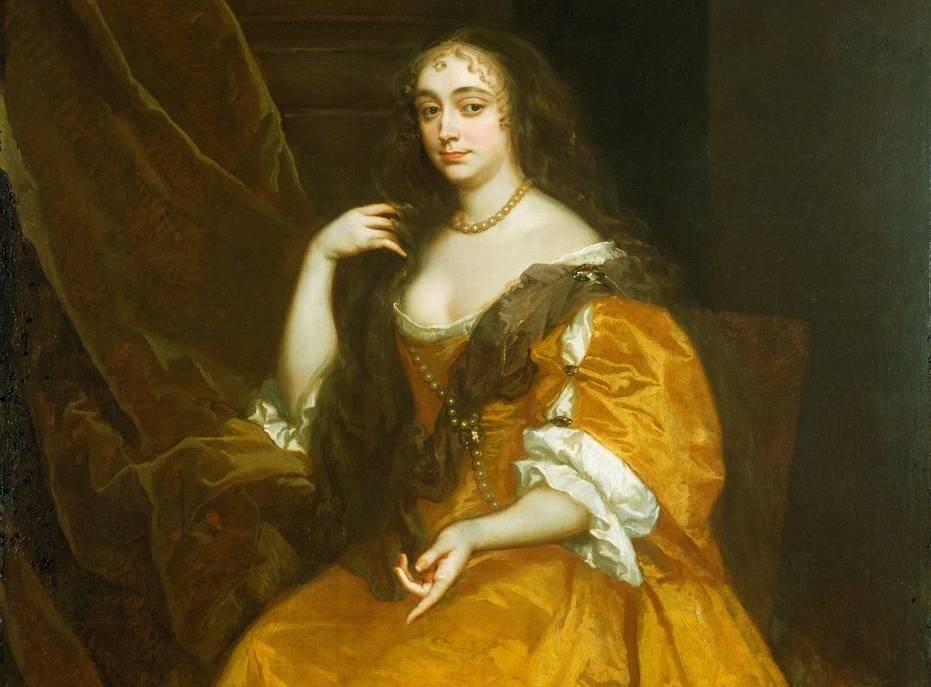 Anne Hyde, Duchess Of York (1637-71) in golden dress